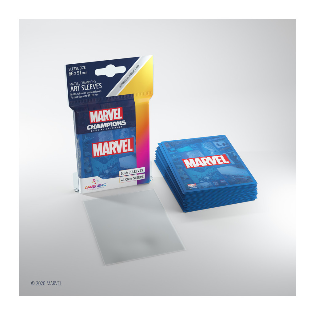 Gamegenic - Marvel Champions Art Sleeves - Marvel Blue
