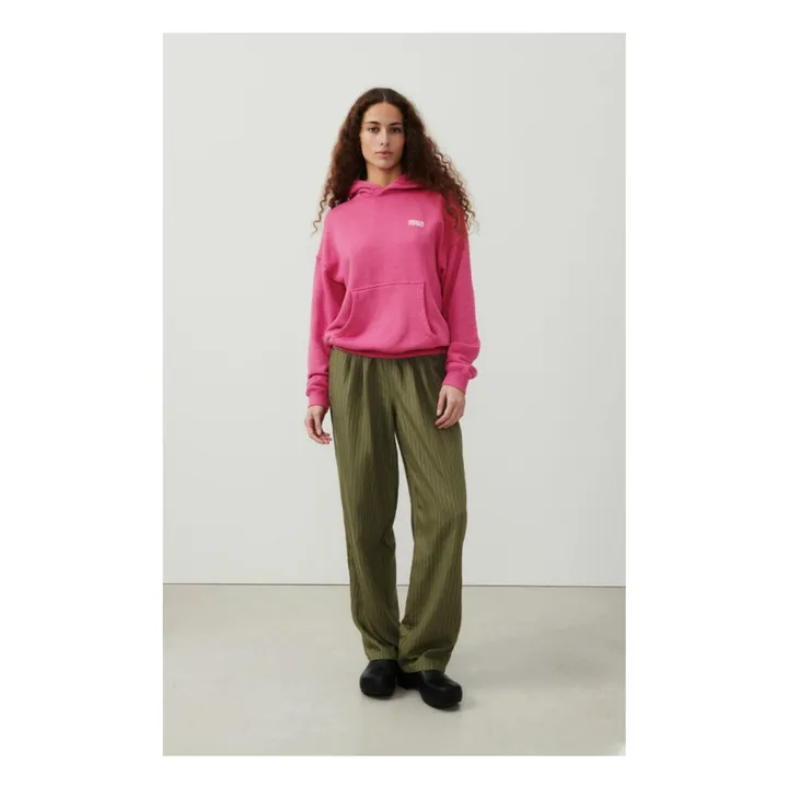 American Vintage Sweat Capuche Doven | Rose fuschia