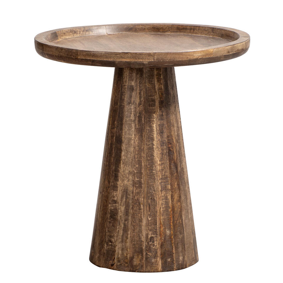 Bijzettafel Troy - mangohout - 48xØ45 cm