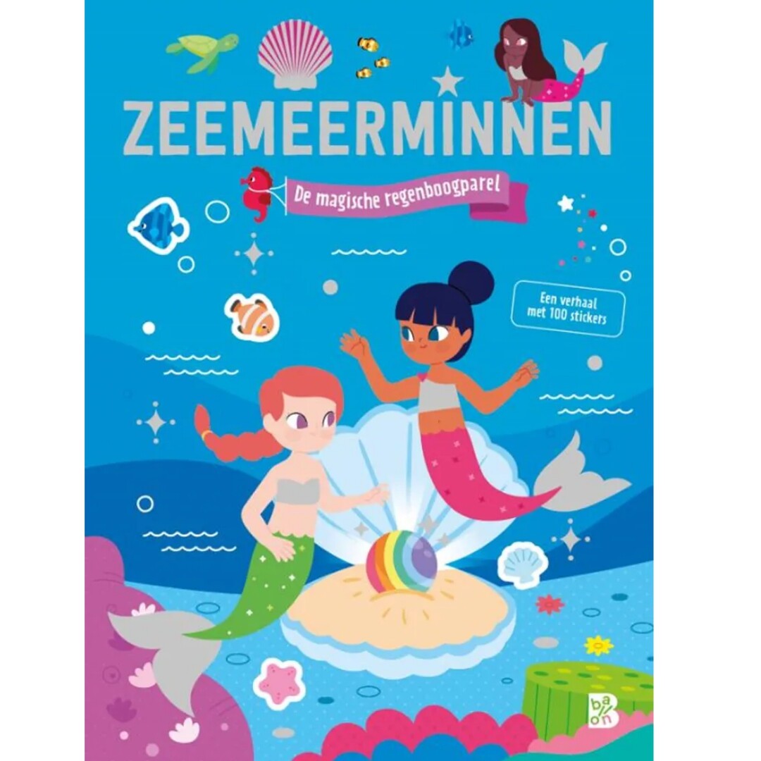 Uitg. ballon lees- en stickerboek zeemeermin