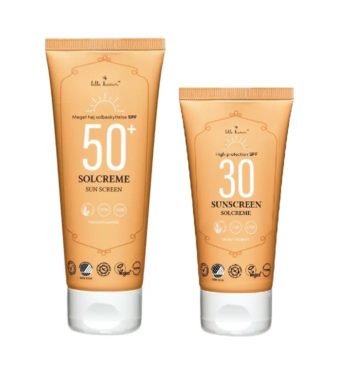 Lille Kanin - Sunscreen SPF50 75 ml + Lille Kanin - Sunscreen SPF 30 30 ml - Solcreme