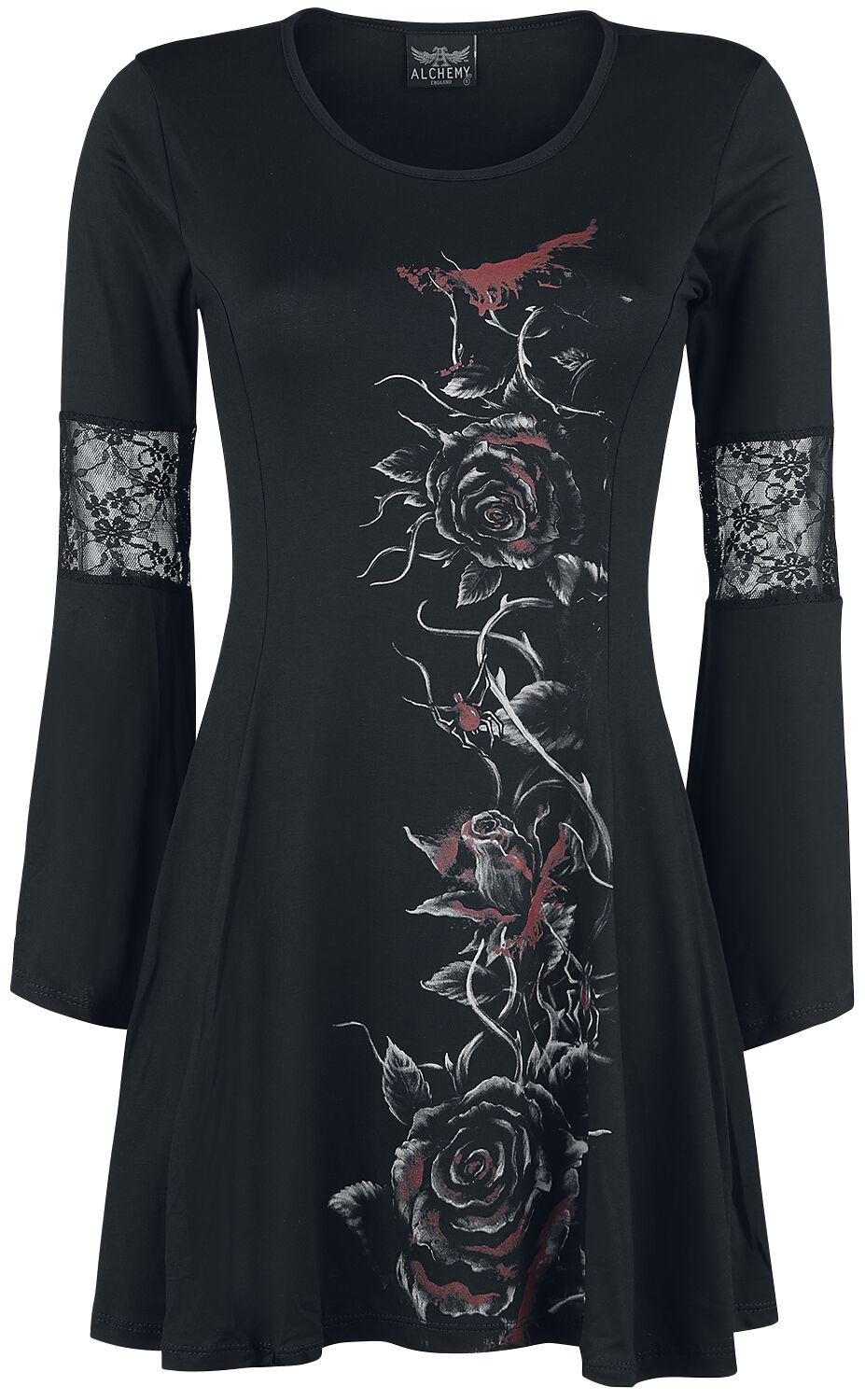 Bleeding Rose | Alchemy England Robe mi-longue
