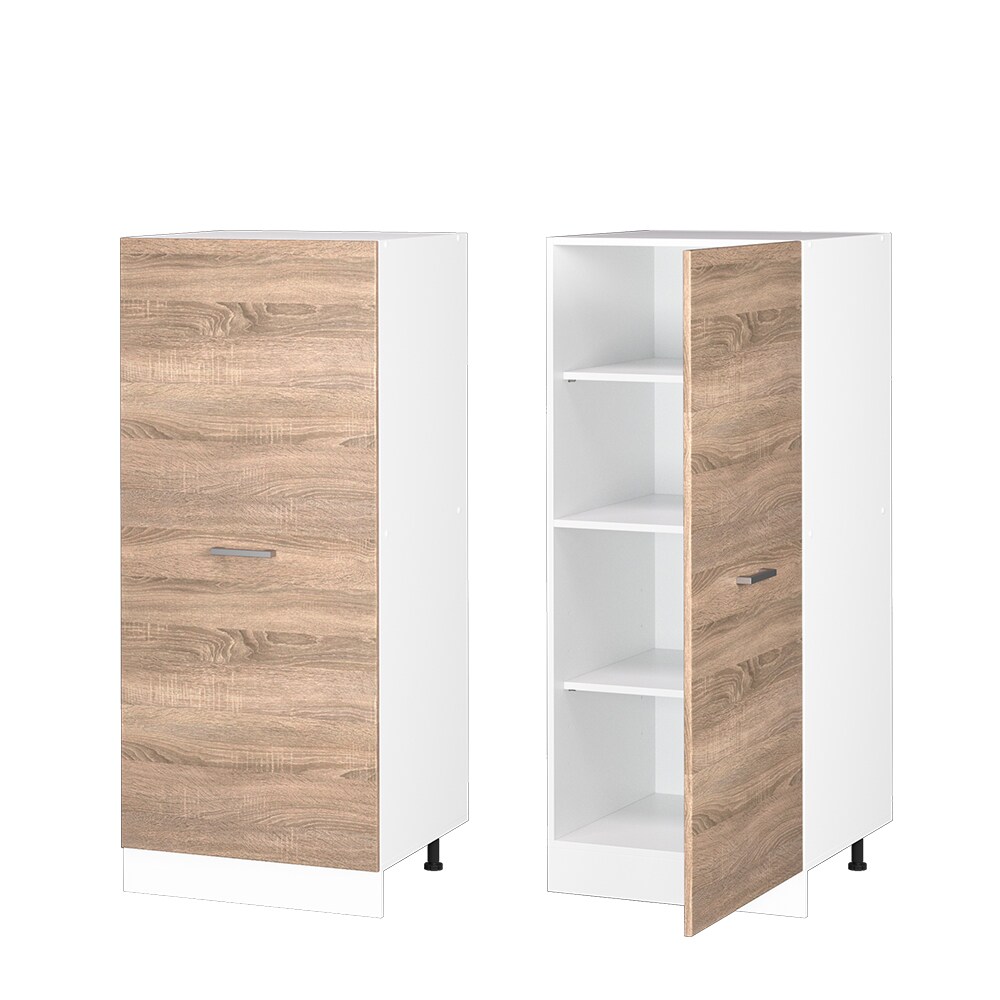 Vicco Backofenumbauschrank Küchenschrank Küchenzeile R-Line 60 cm Weiß Sonoma große Tür