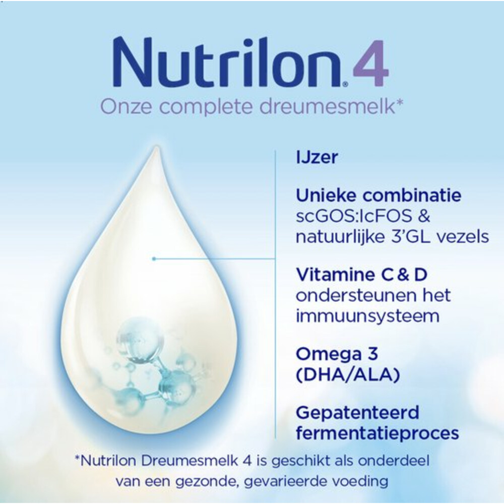 Nutrilon Dreumesmelk 4 Vanille800 gr