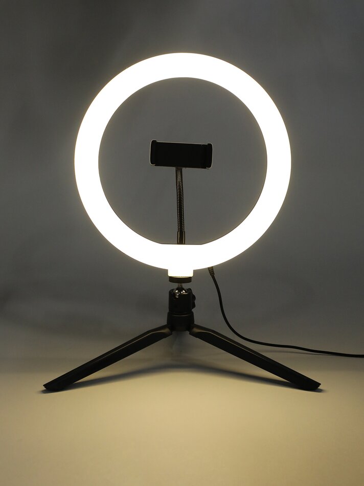 Ring light com tripé - Branco
