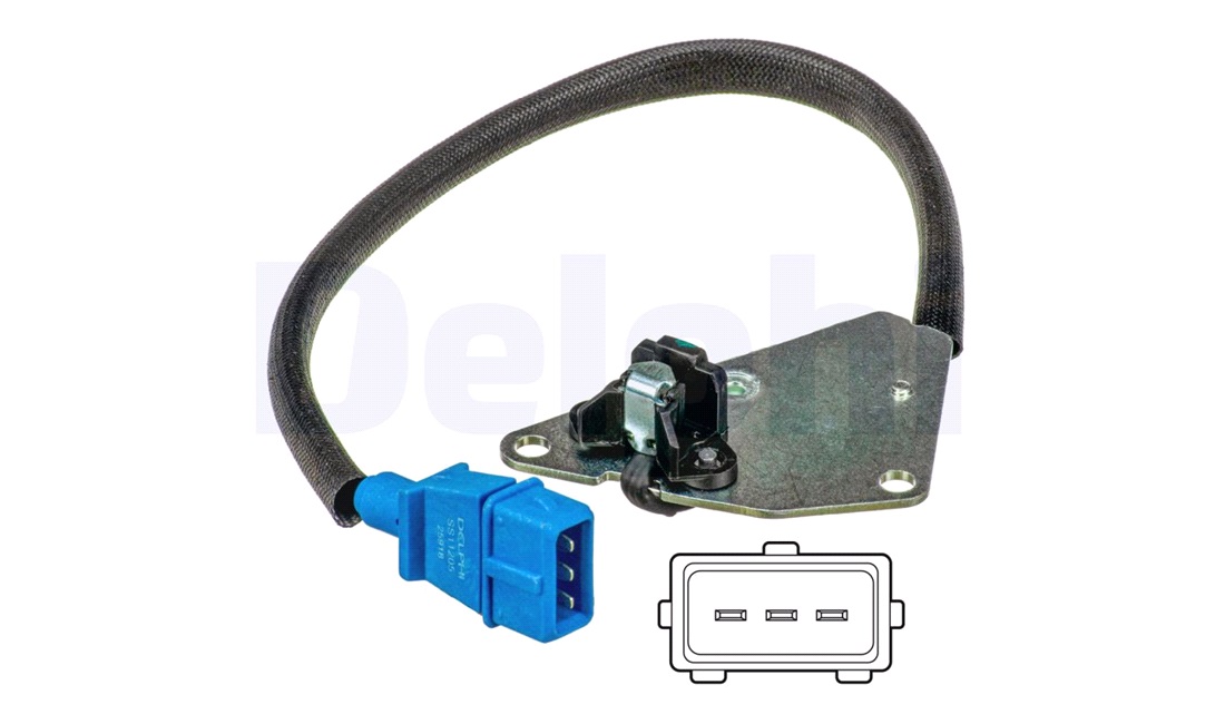 Sensor, knastakselposition