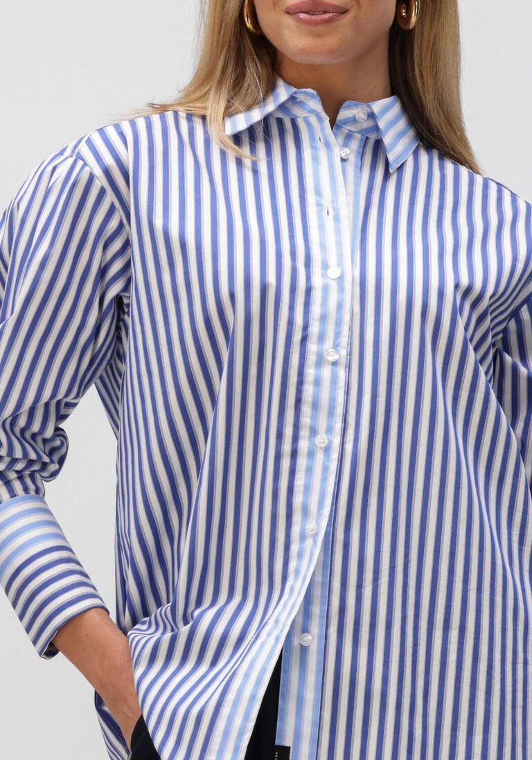 blauwe haute l'amitié blouses lark mix stripe shirt