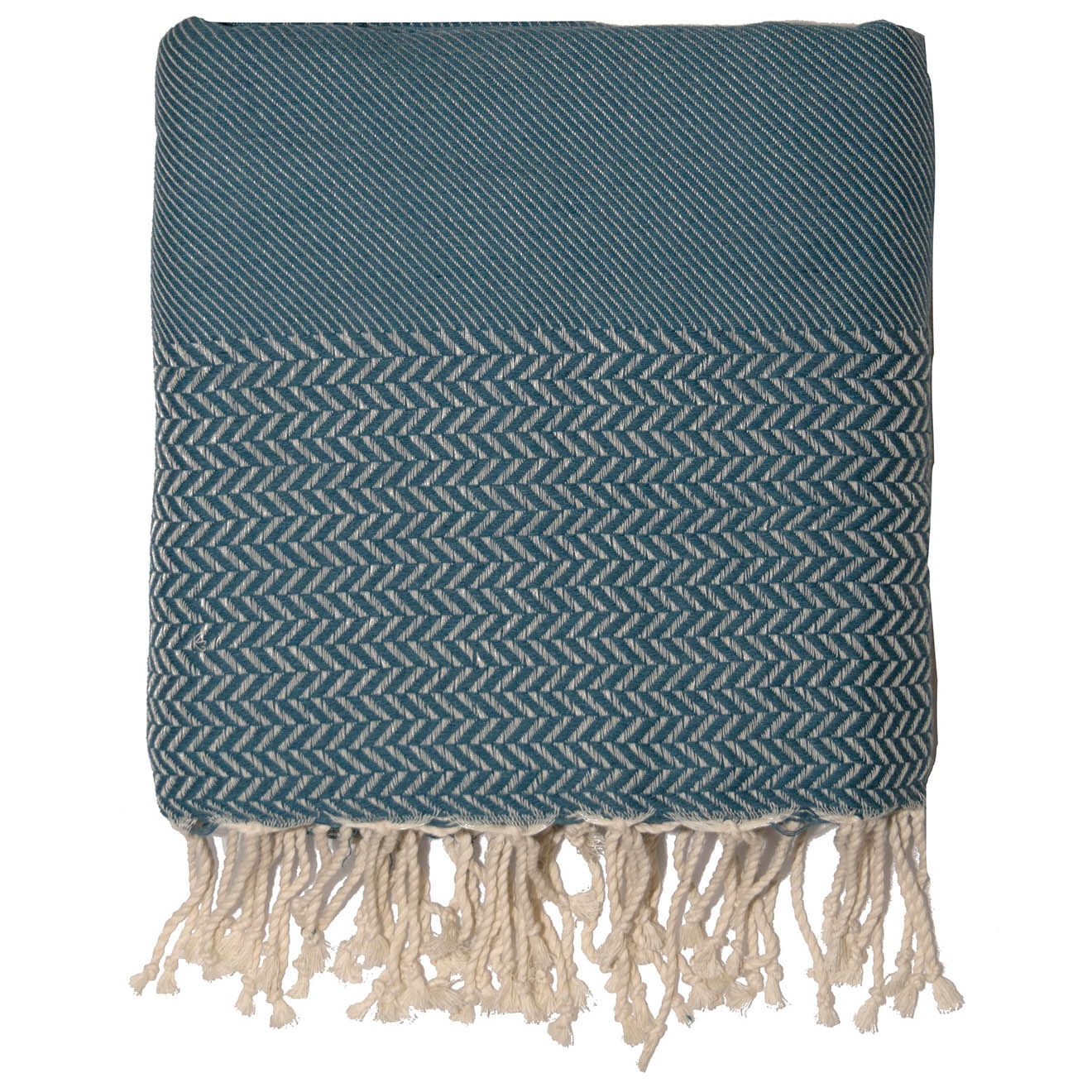 Febronie Plaid Oslo Jacquard pétrole