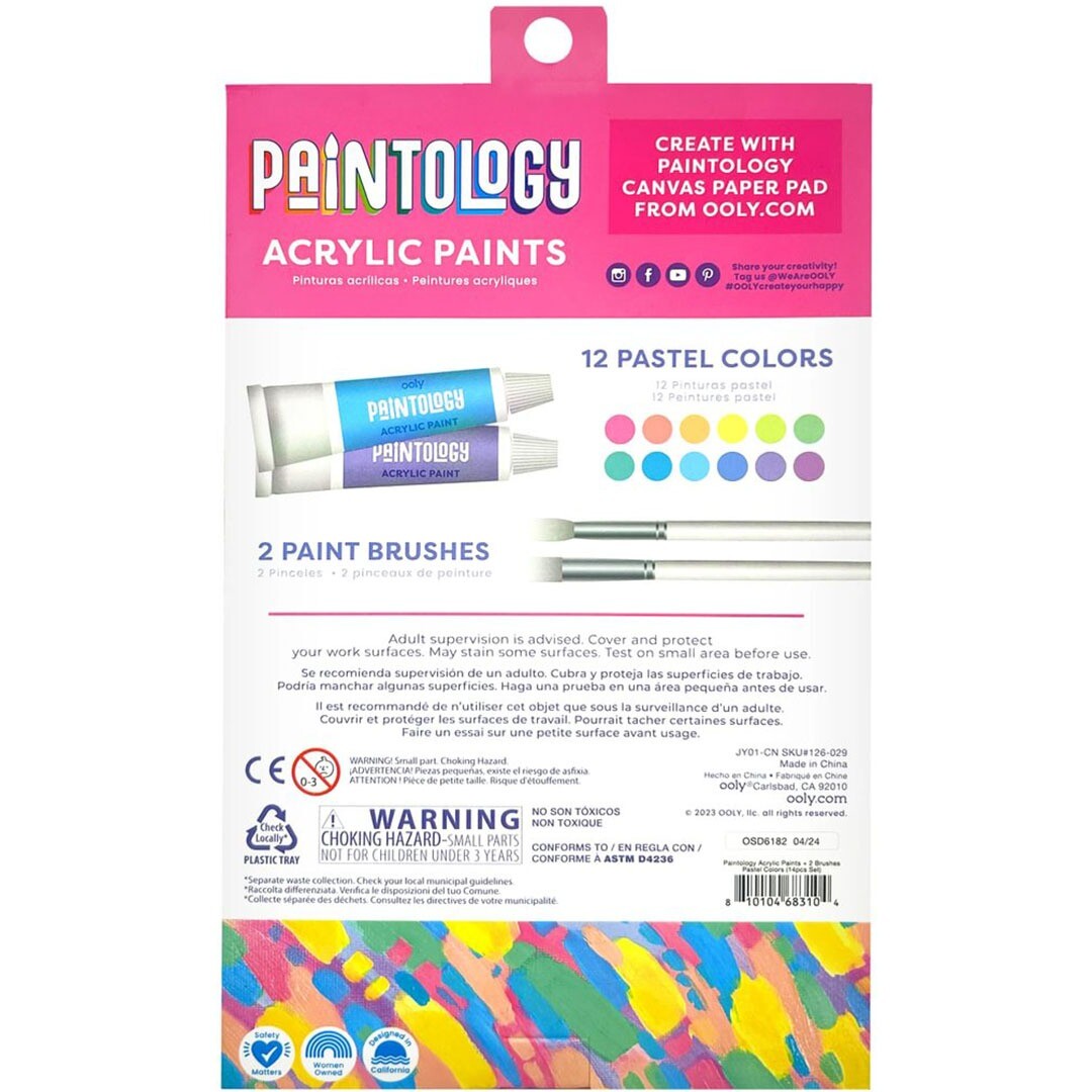 Ooly paintology acrylverf - pastel colors