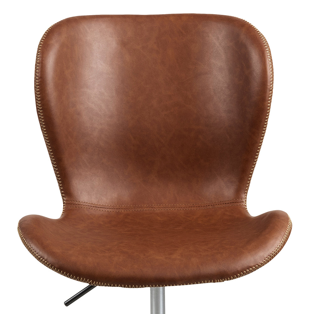 Pescara Bureaustoel - Bruin Letherlook