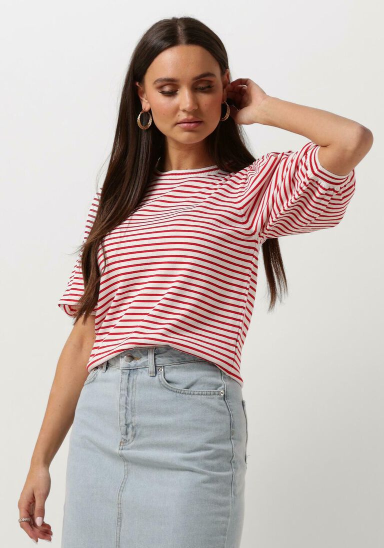 JANSEN AMSTERDAM rode jansen amsterdam  k136 knit top 3/4 sleeve