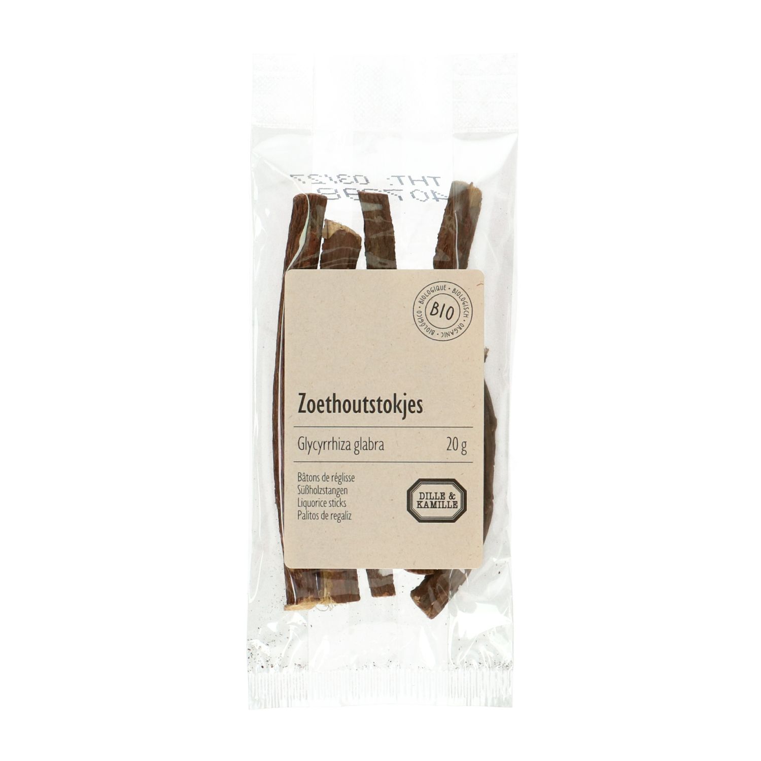 Zoethoutstokjes, biologisch, 20 g