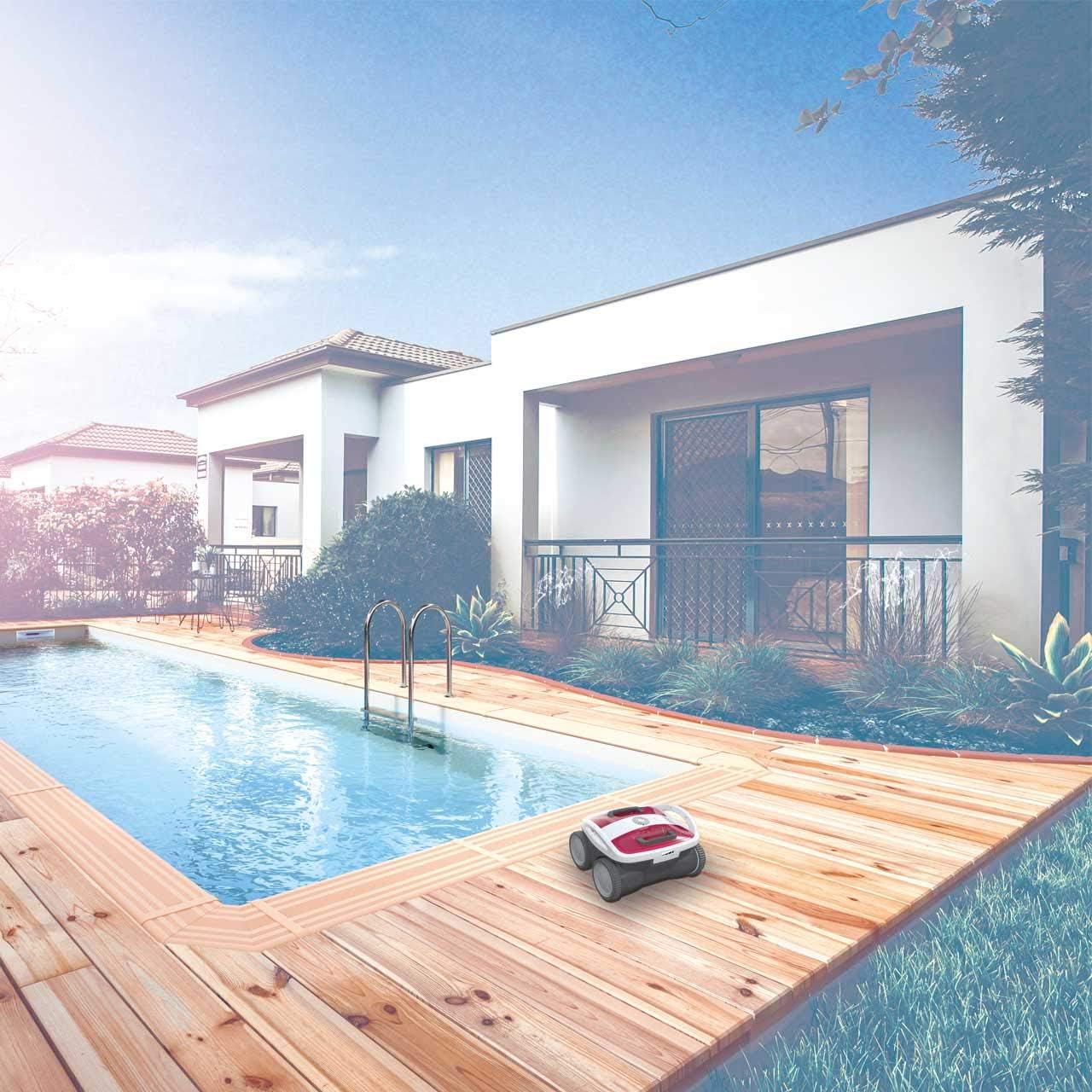 BWT Pool Roboter B100 | Gezielte Bodenreinigung Von Swimming Pools Bis 8m | Beste Filterleistung | Schnelles Reinigungsergebnis | Einfach Zu Reinigen