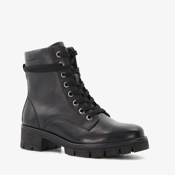 Tamaris Comfort leren veterboots met chunky zolen