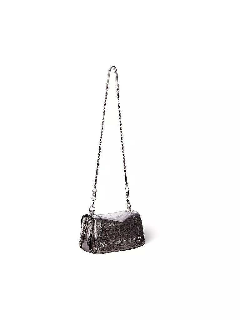 JEROME DREYFUSS Ledertasche - Umhängetasche BOBI silber