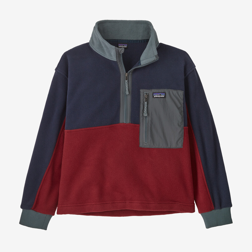Microdini Fleece-Pullover für Kinder mit 1/2-Reißverschluss