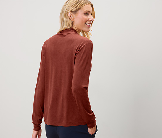 Blusenshirt mit V-Ausschnitt