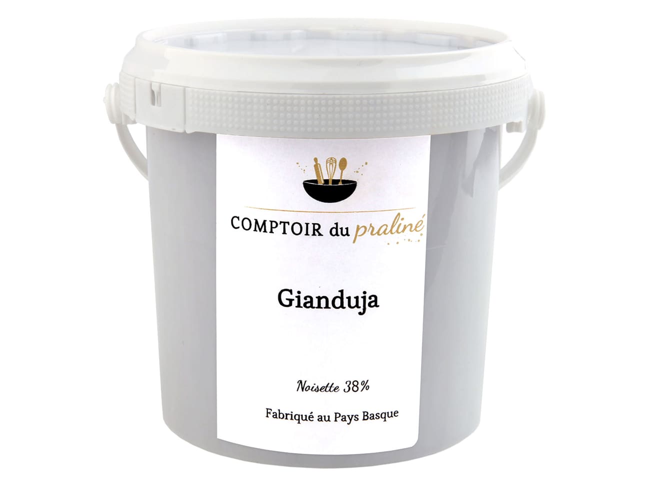 Véritable Gianduja artisanal - 1 kg - Comptoir du Praliné