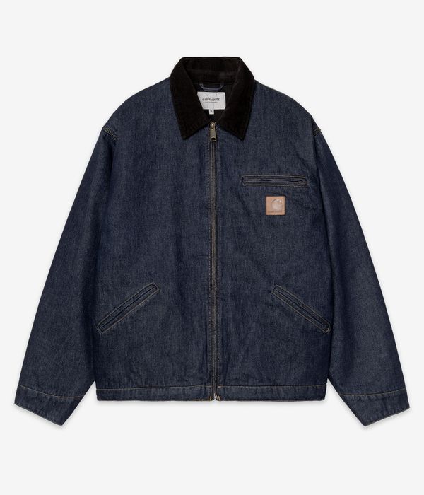 Carhartt WIP OG Detroit Smith Jacke (blue black rinsed)