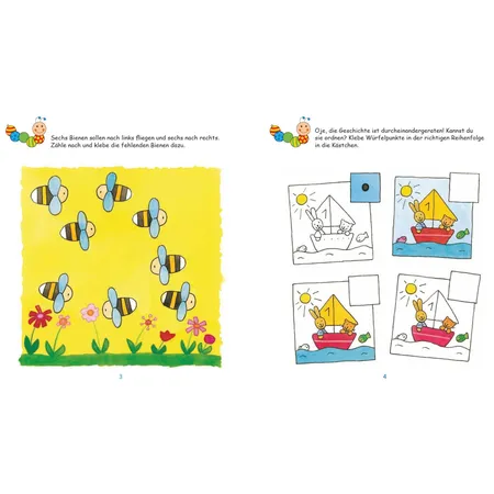 ars Edition Lernraupe – Erstes Stickerheft – Zahlen