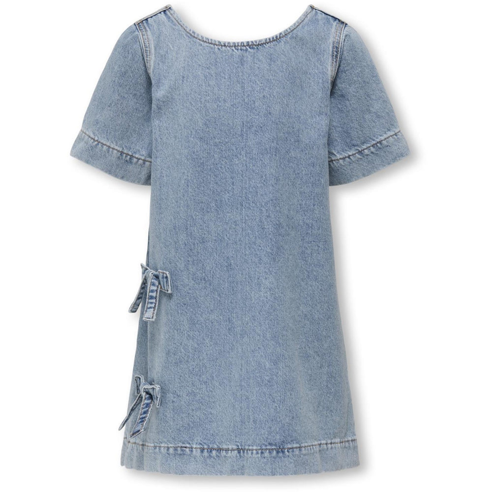 Køb kids ONLY Light Blue Denim Gigi Sløjfe A-Shape Kjole Denim