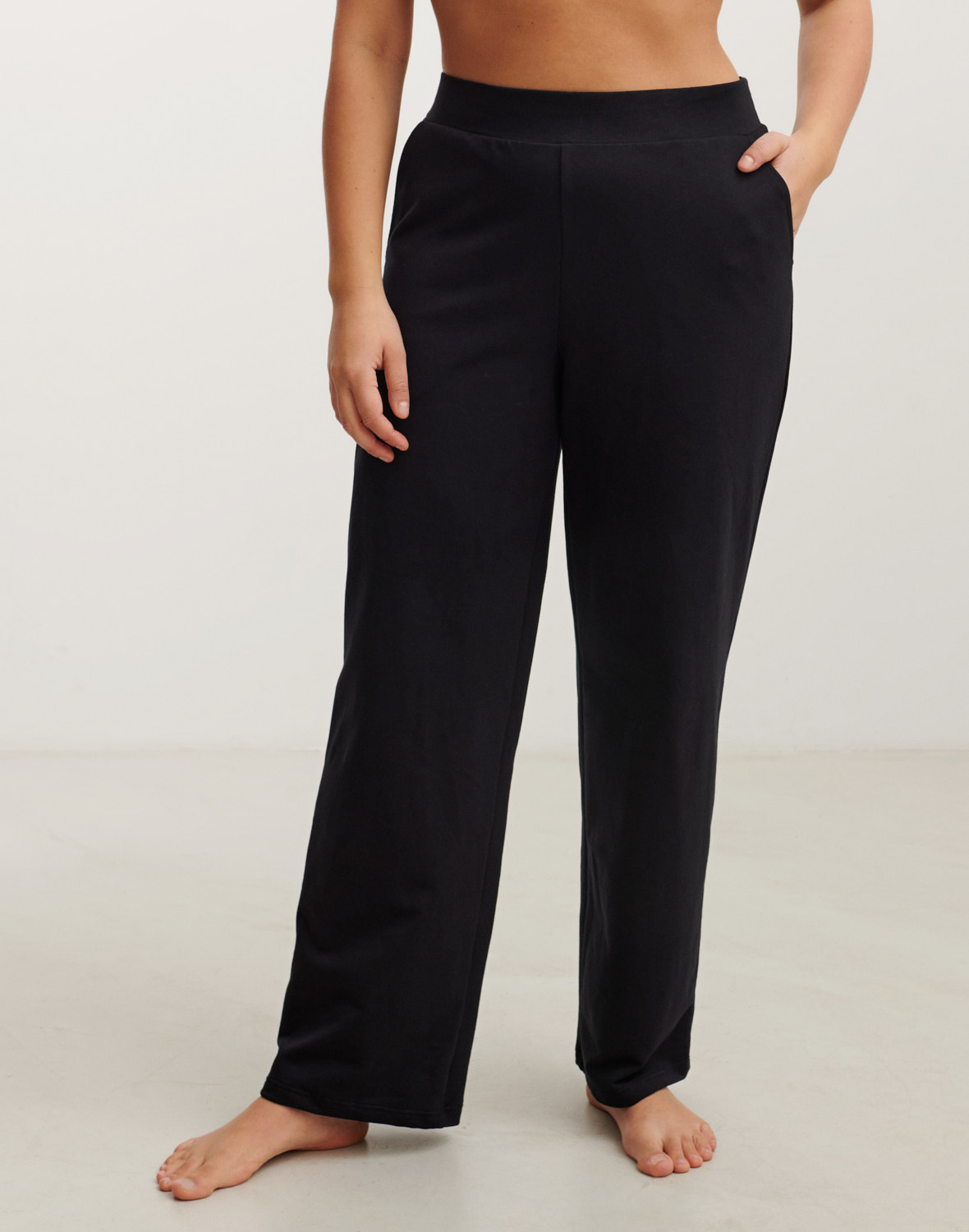 Broek van katoen voor dames in Zwart