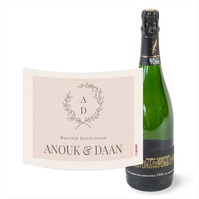 Maria Casanovas | Cava Brut  | Love met eigen naam | 750 ml