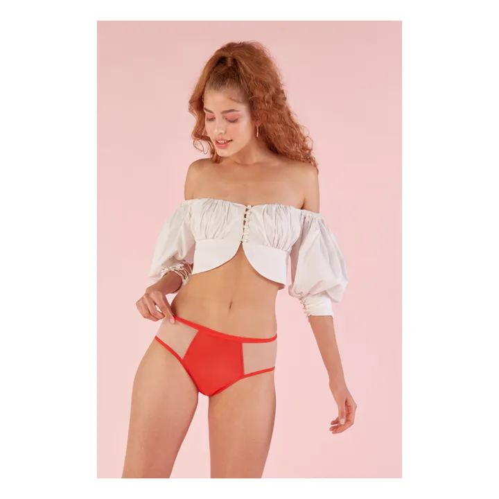 Pantys Culotte Menstruelle Taille Haute - Flux Abondant | Rouge