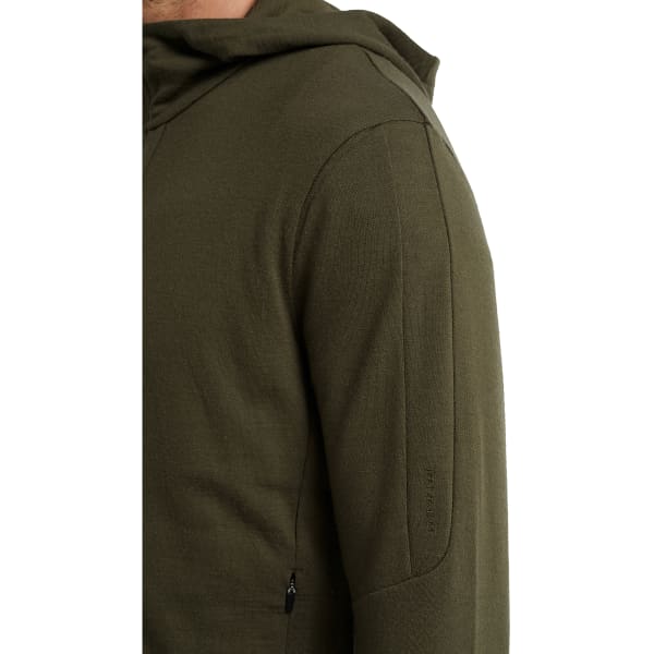 Veste polaire randonnée ICEBREAKER QUANTUM III LS ZIP HOODIE LODEN