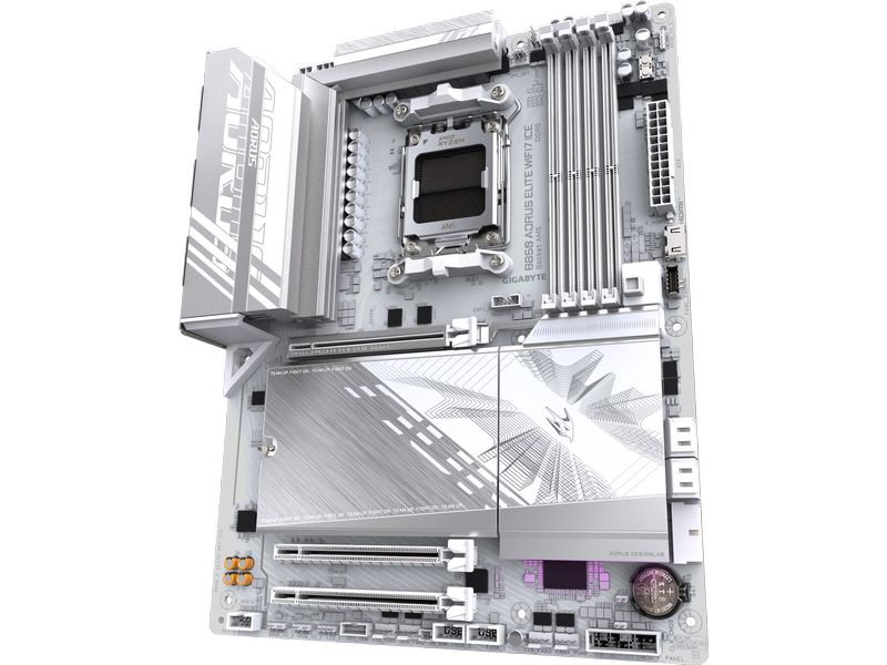Gigabyte Mainboard B850 AORUS ELITE WIFI7 ICE Gaming-ATX Motherboard mit WLAN