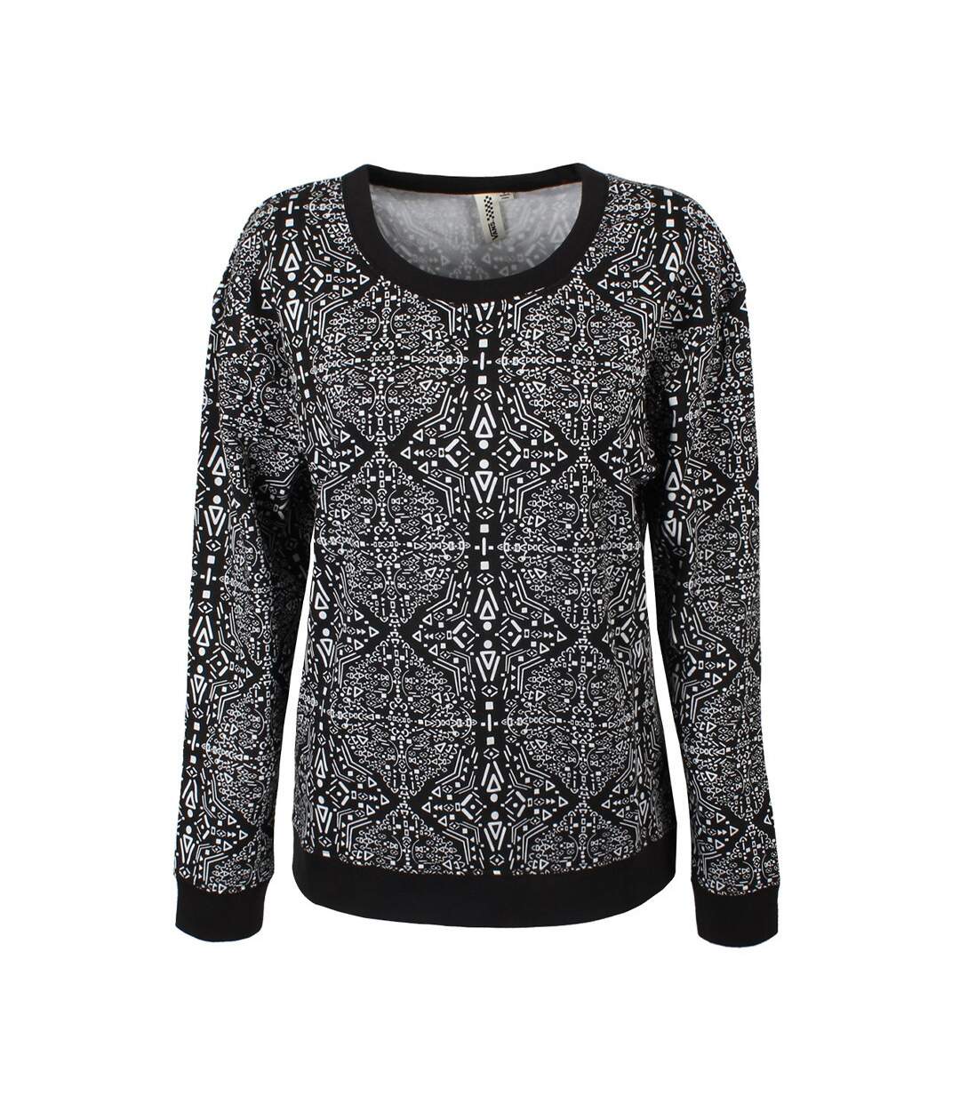Pull Noir Femme Vans Kerchief Crew