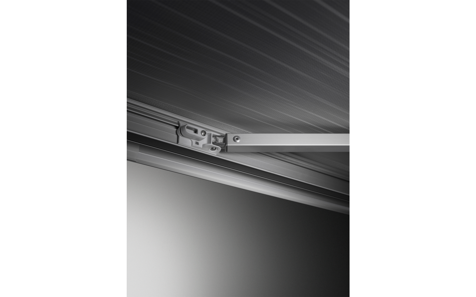 Thule Omnistor 8000 Wandmarkise Gehäusefarbe Weiß Tuchfarbe Mystic Grey 4 m