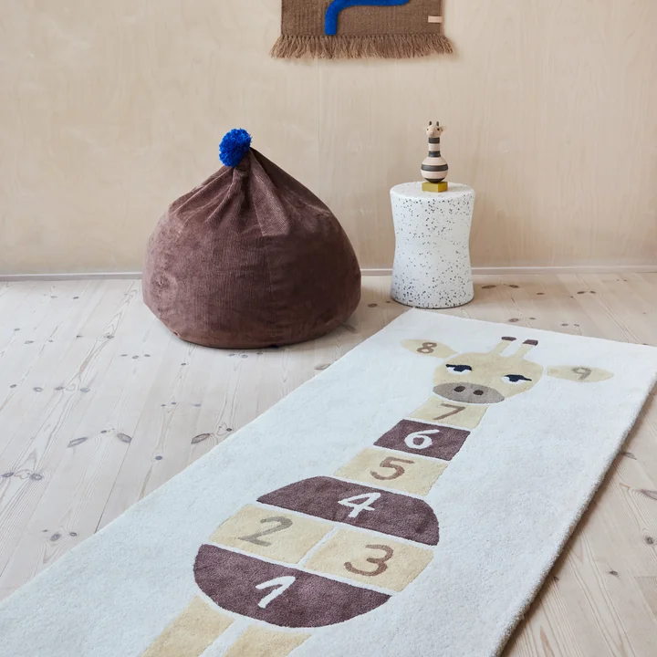 OYOY - Kinderspielteppich, 180 x 75 cm, Kaninchen