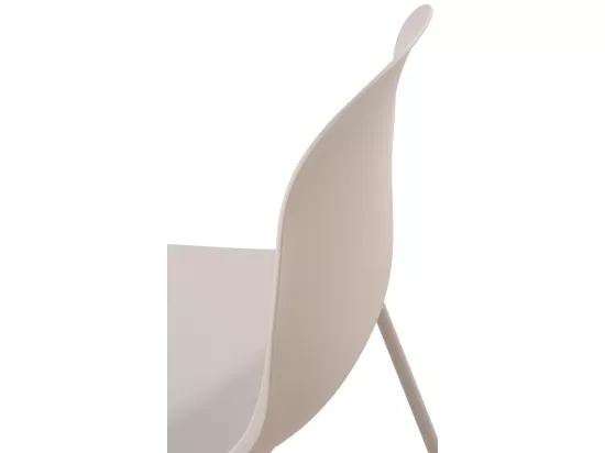 Chaise de conférence - Plastique - Gris clair - Hardin