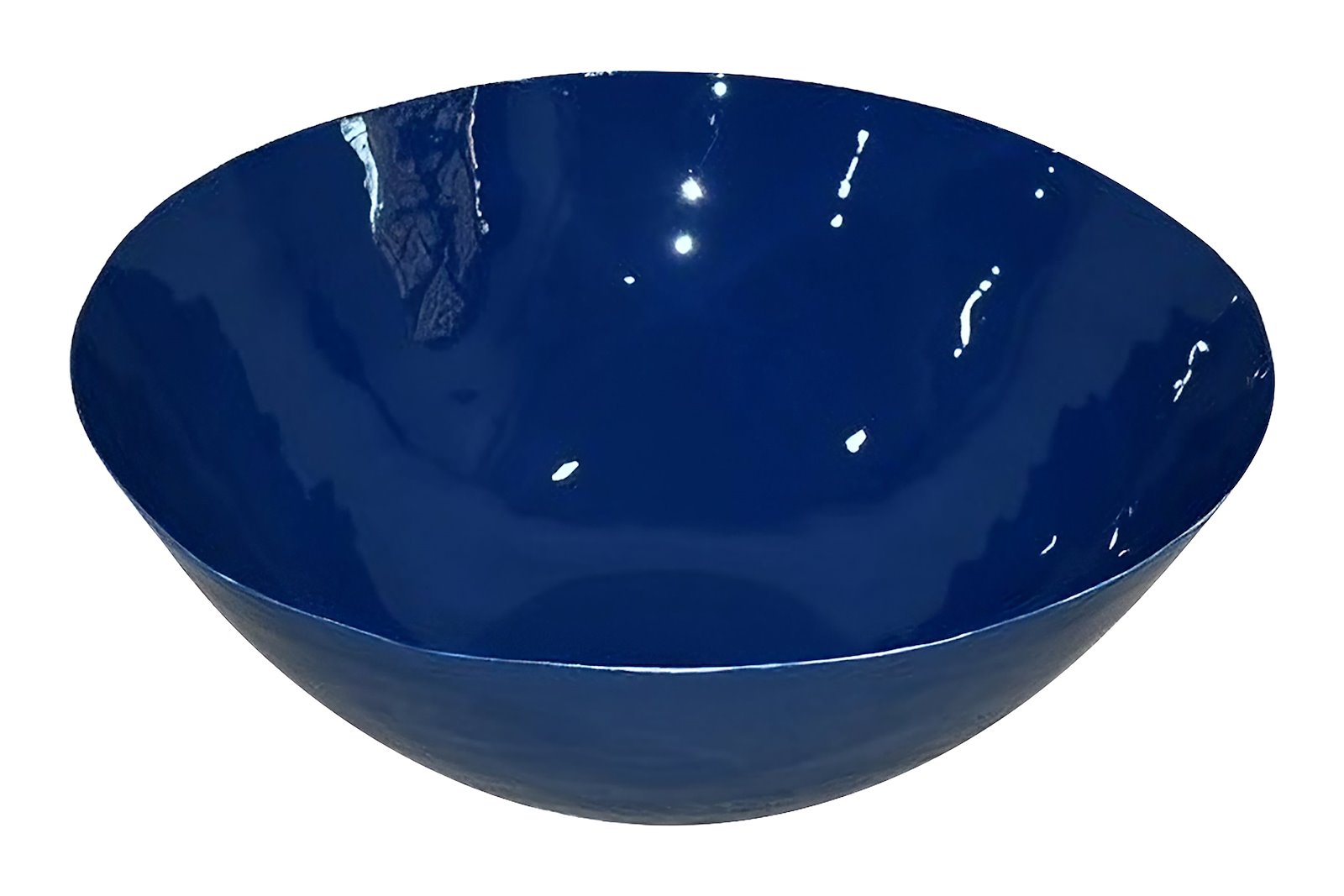 Heritage bolle Blå emalje Ø25 H9 cm