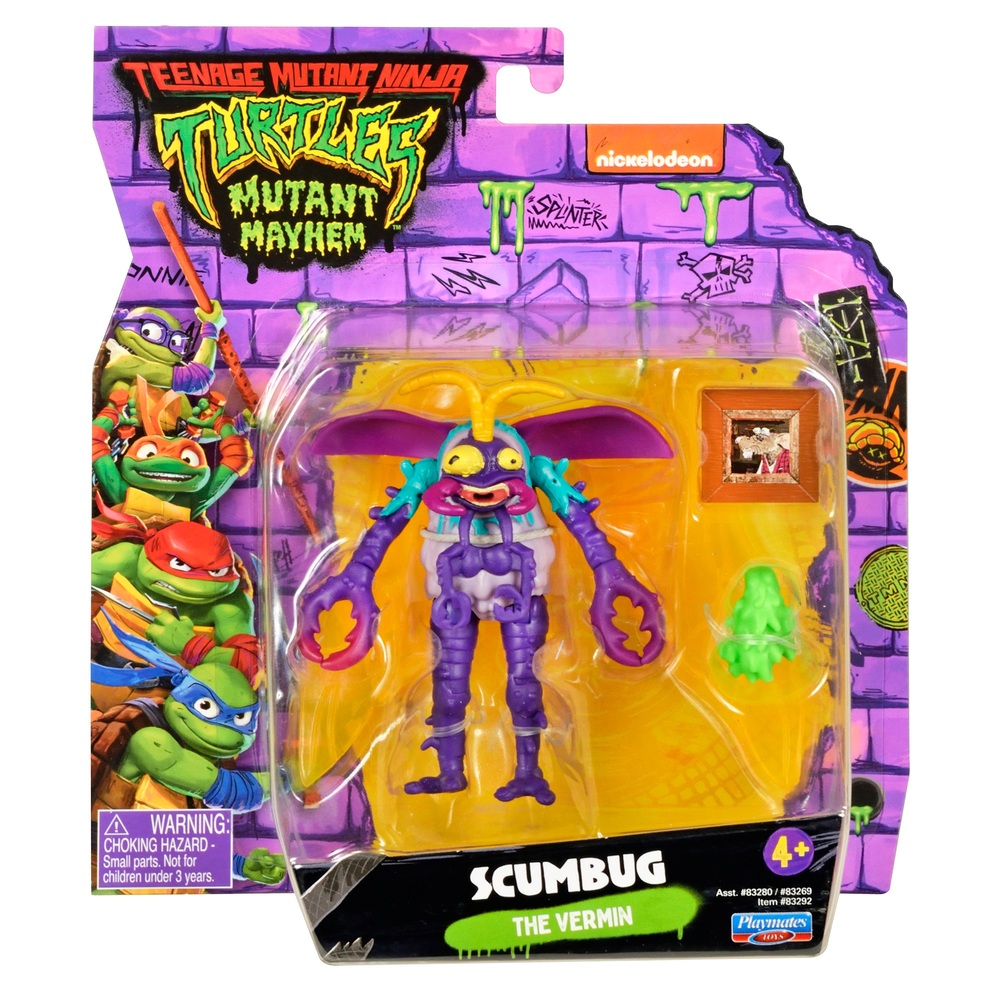 Teenage Mutant Ninja Turtles Mutant Mayhem 10cm Figur - Scumbug the Unmin