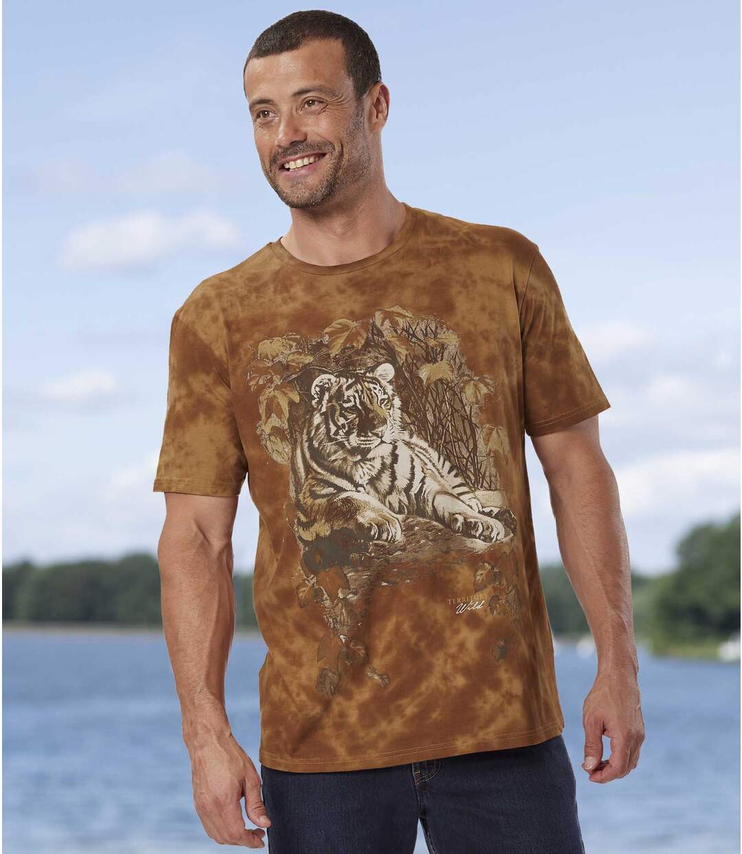 Tee-Shirt Tie and Dye Tigre