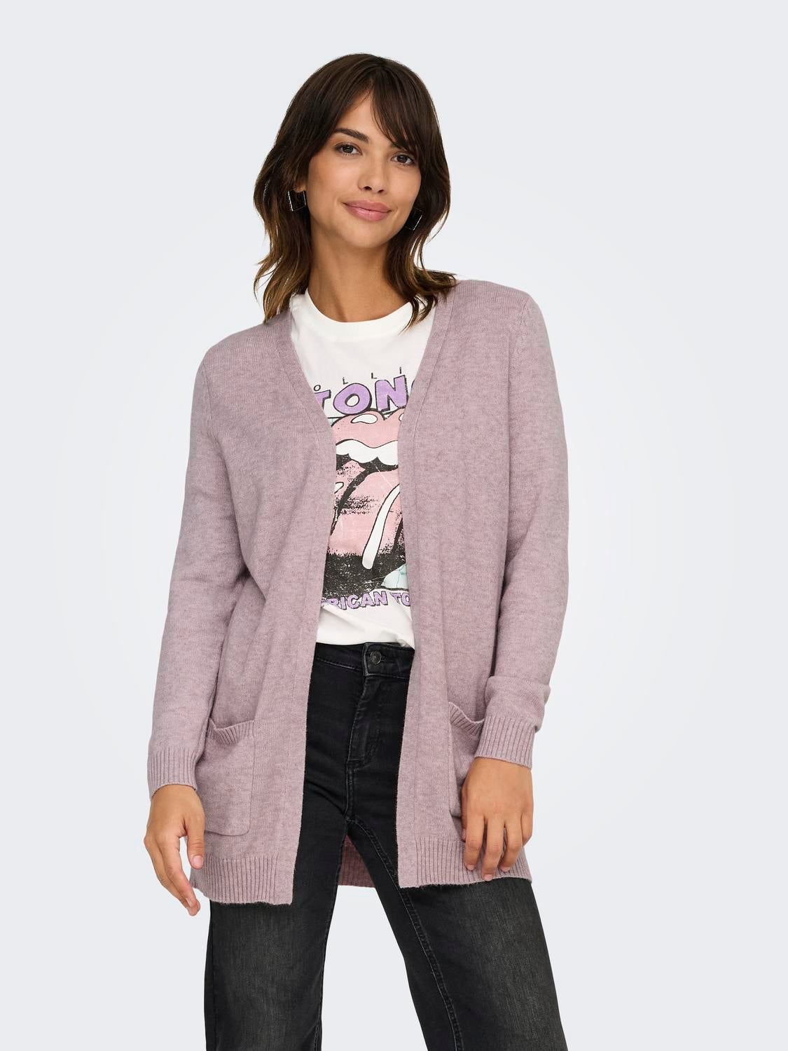 ONLLESLY Strickjacke Violet Ice