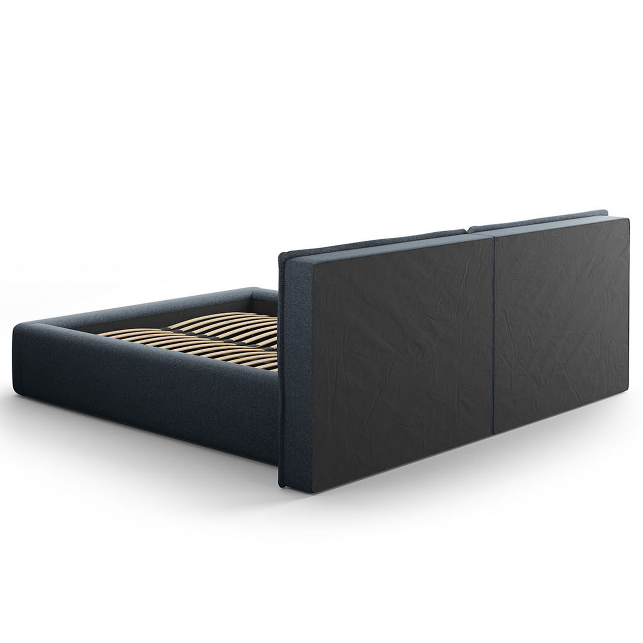 Maison Héritage Lit avec coffre de rangement Tena bleu foncé - 230x300x100 cm