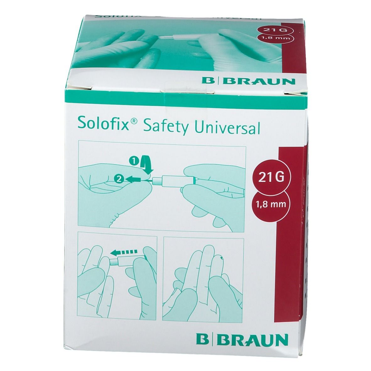 Solofix® Safety Universal 21 G 1,8 mm