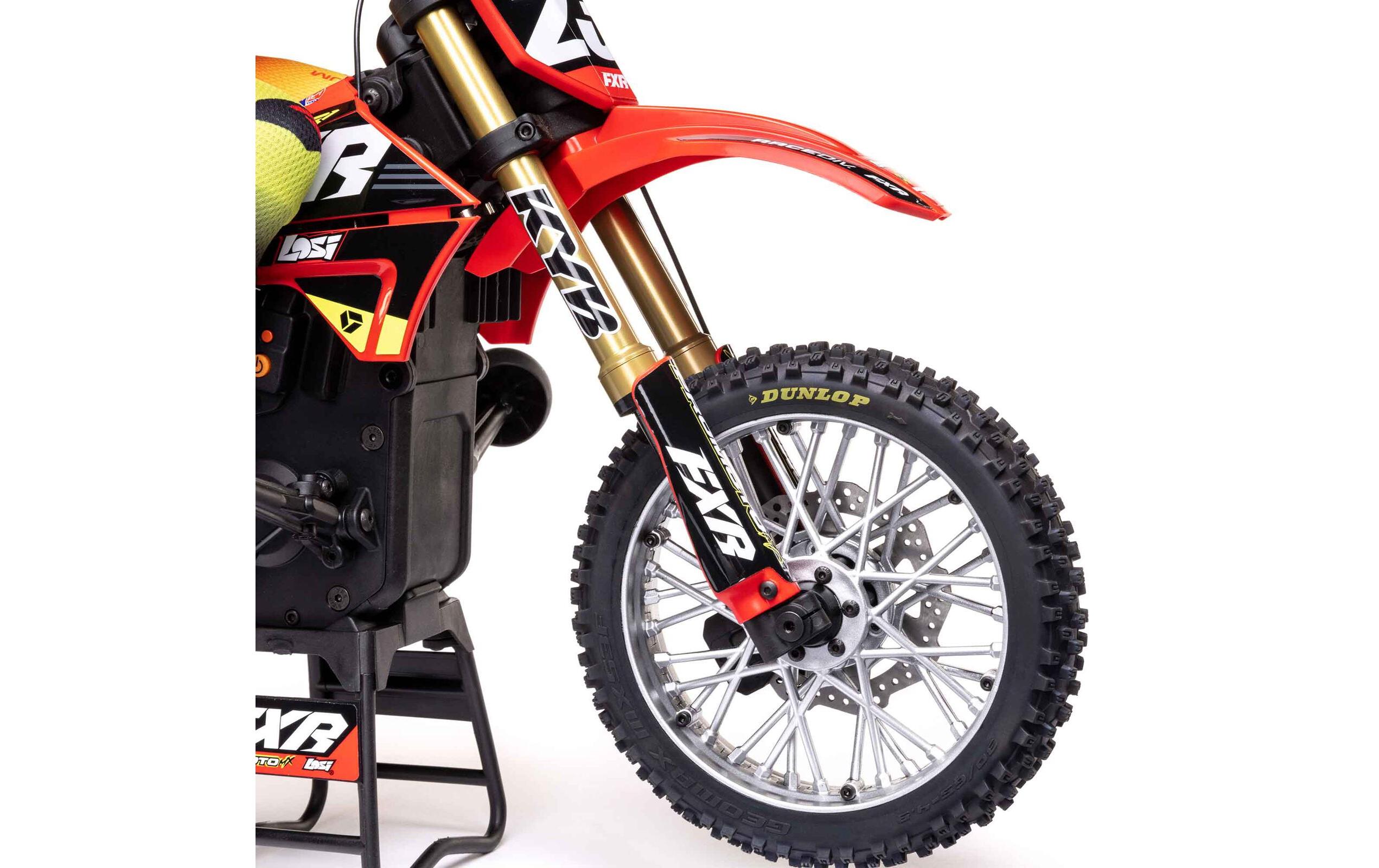 Motorrad Promoto MX Rot, ARTR, 1:4<br>Leistungsstarkes RC Motocross Bike