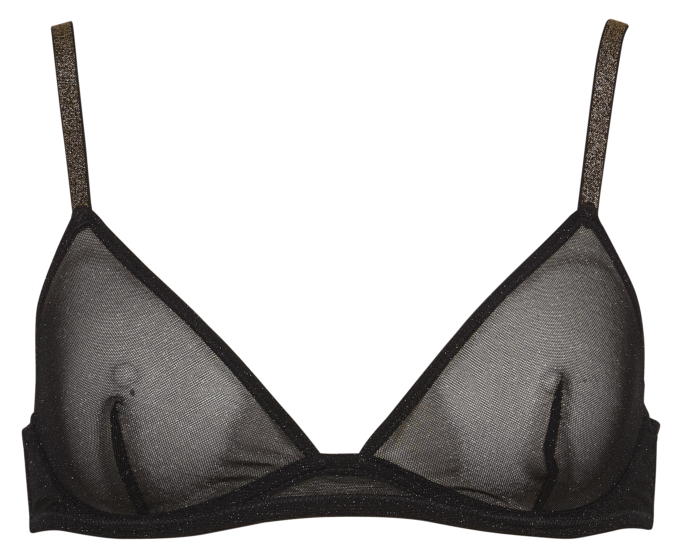 LARA - Soutien gorge effet pailleté | Noir