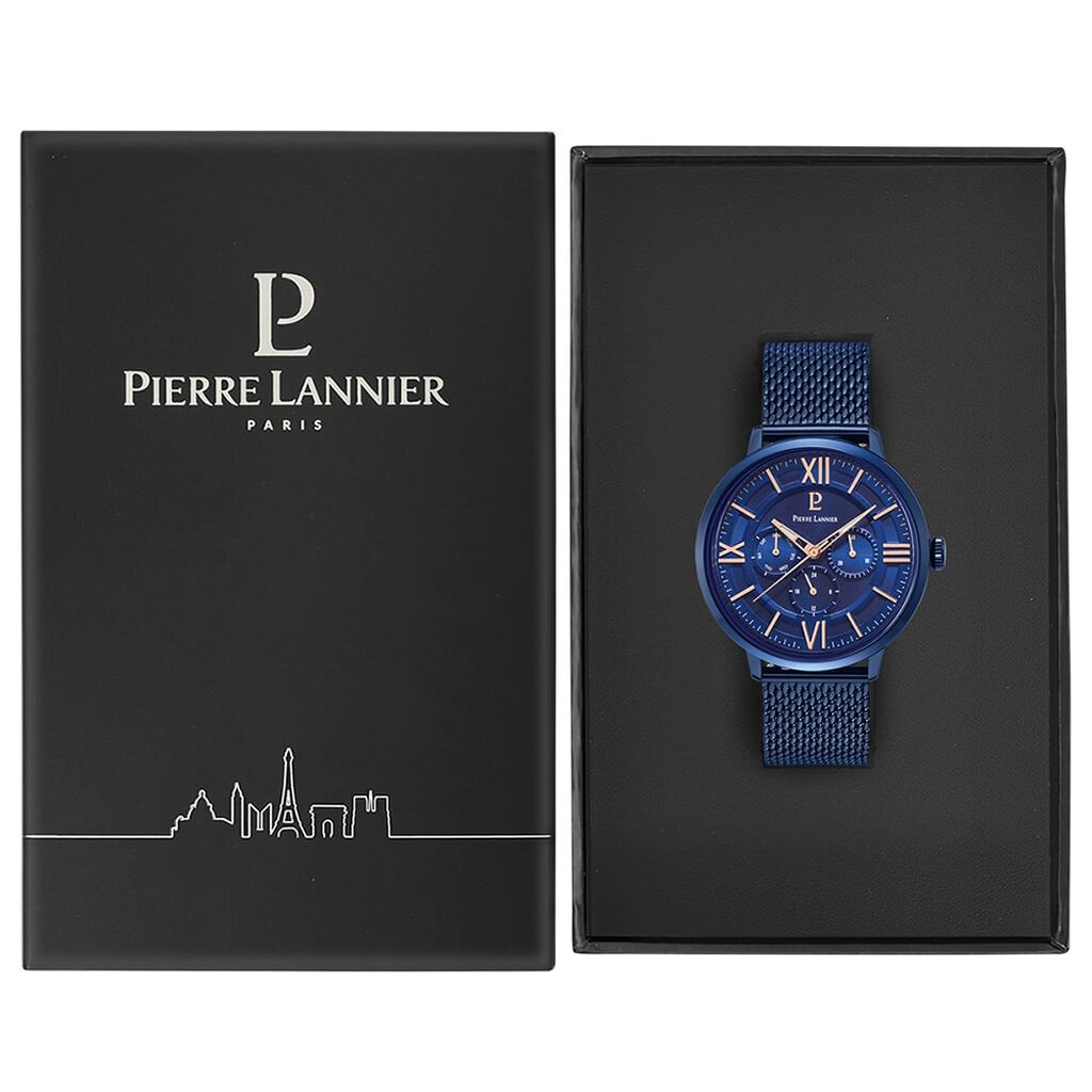 Montre Pierre Lannier Collection Beaucour Bleu