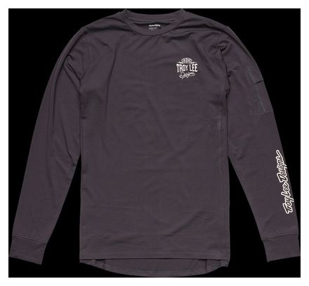 T-shirt Manches Longues Troy Lee Designs Ruckus Ride Gris