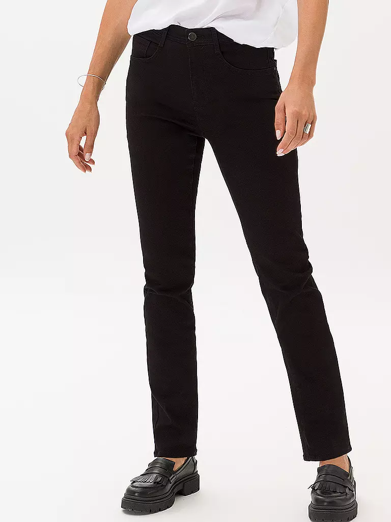 BRAX Jeans Straight Fit CAROLA  schwarz