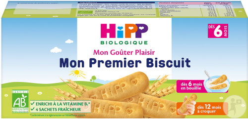 HiPP Biologique Mon Goûter Plaisir Mon Premier Biscuit Dès 6 Mois Boîte 180g