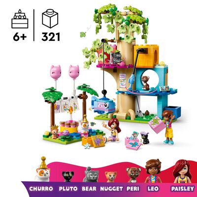 LEGO Friends 42666 Kattens bursdagsfest og leketre