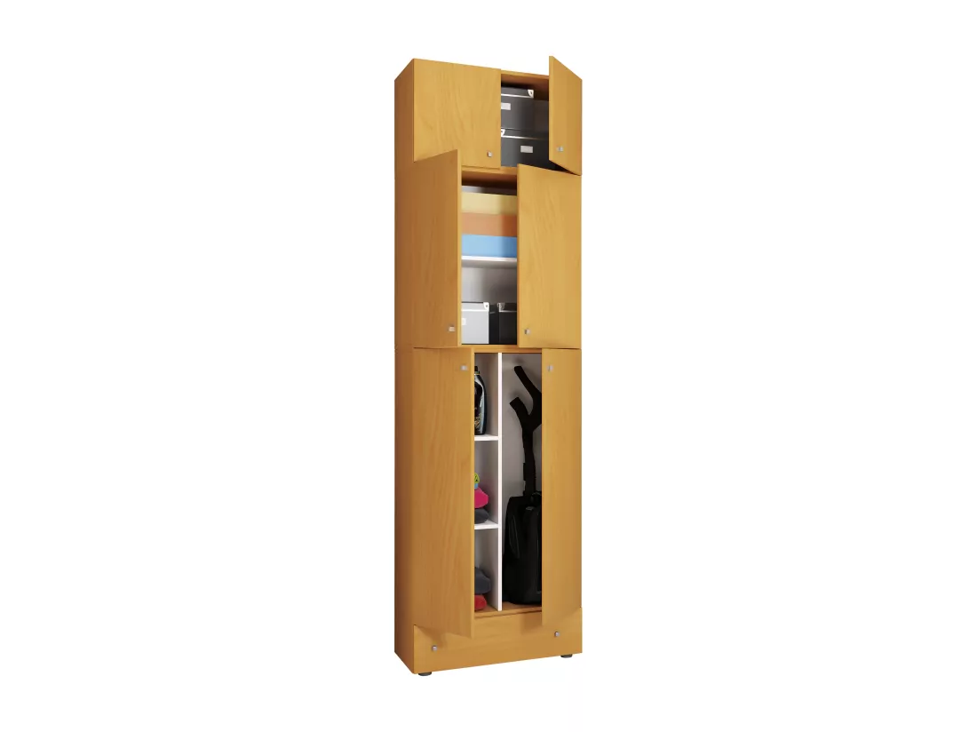Armoire à balais en bois Armoire de nettoyage Lona SA