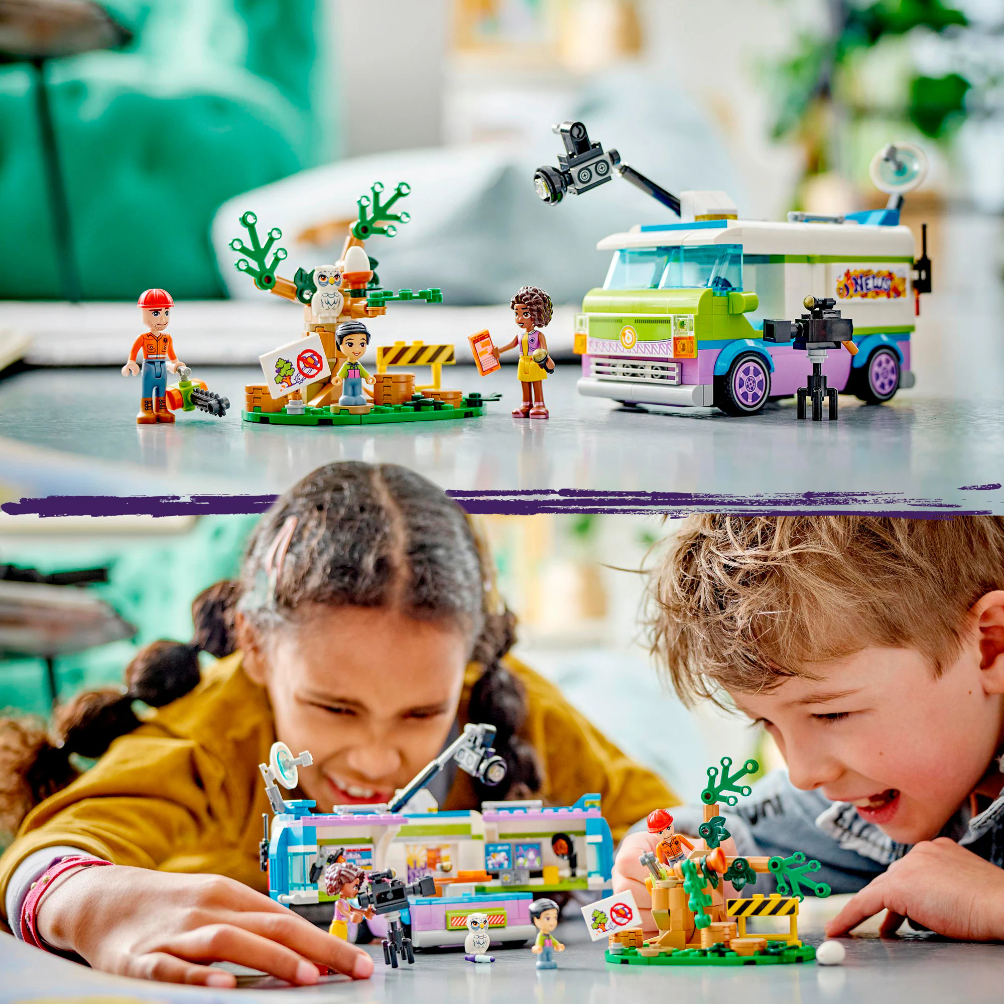 LEGO Konstruktionsspielzeug Friends Nachrichtenwagen