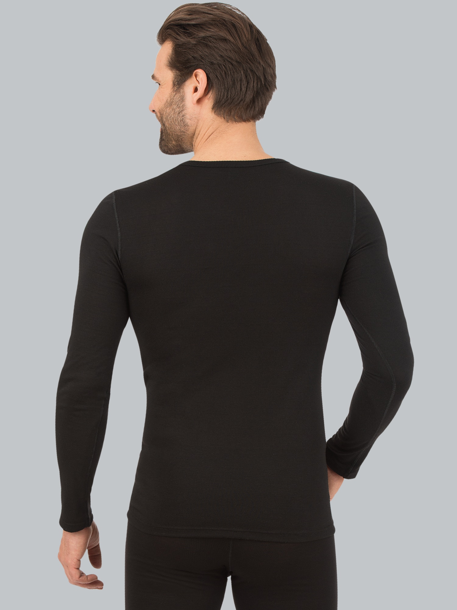 Langarm Funktionsshirt Schwarz